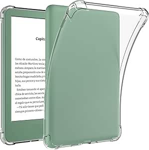 Capa Transparente para Kindle Basic 6.0" 11ª Geração 2024 e 2022 – TPU Macio, Antichoque, Slim e Antiarranhões