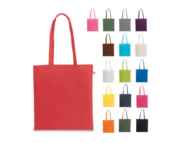 MEXICO. Sacola em algod�o reciclado e poli�ster reciclado sem tingimento (140 g/m�)