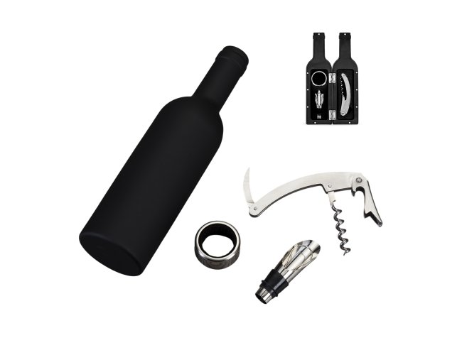 Kit Vinho Garrafa 3 peas