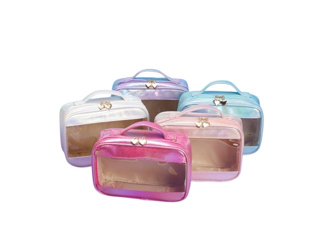 Necessaire Sinttica Hologrfica Impermevel