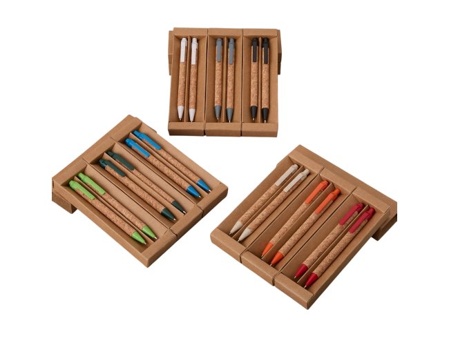 Kit Ecolgico Caneta e Lapiseira Cortia
