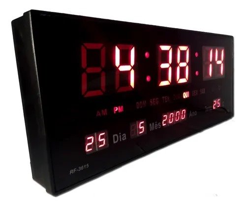 Relgio Digital Led Parede